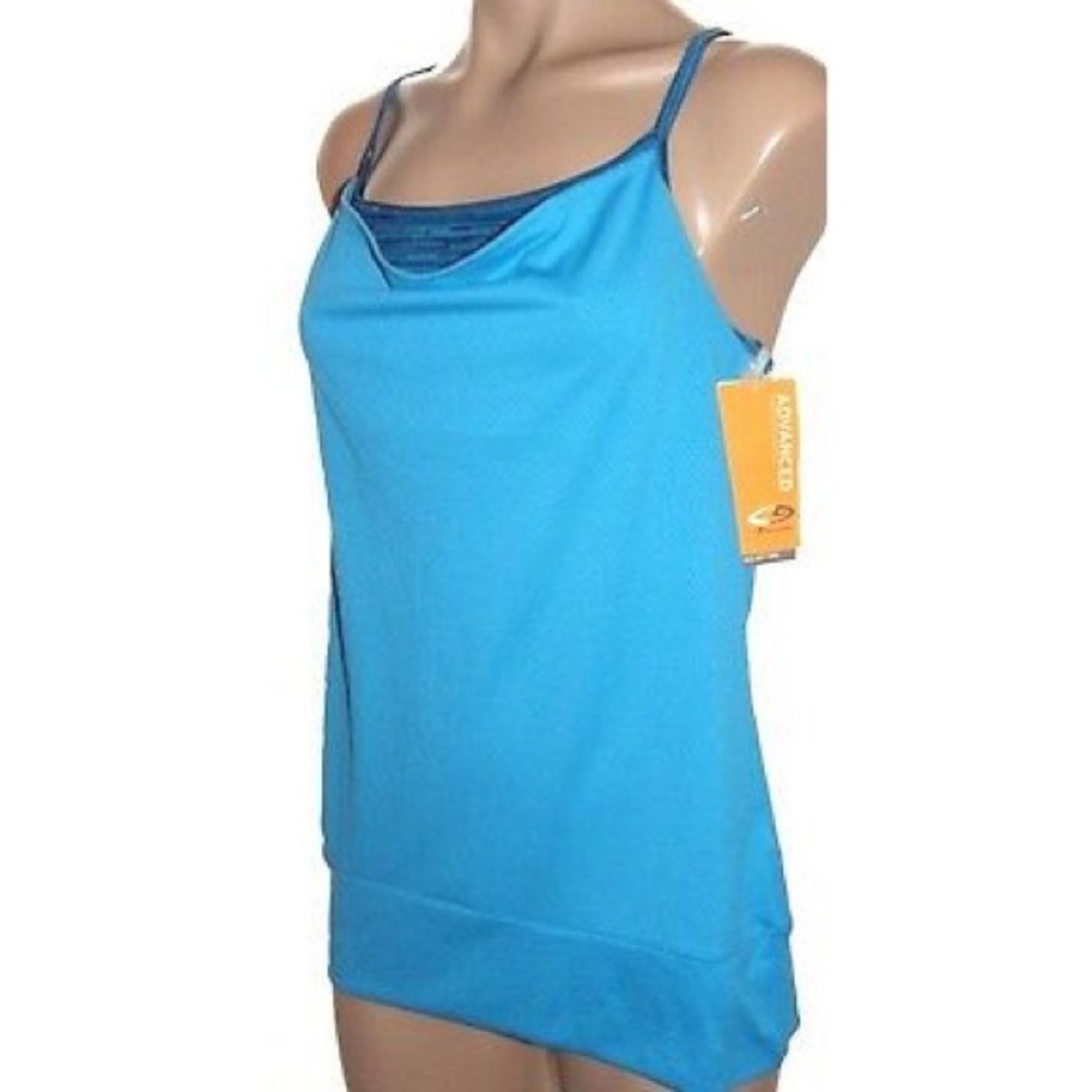 CHAMPION | Blue Duo Dry Racerback Tank Top w/Bra